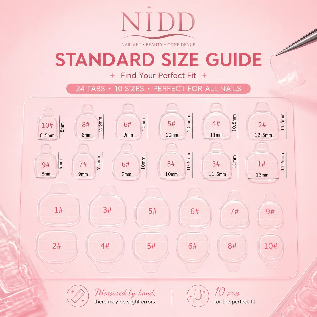 Nail Adhesive Tabs (Pink)