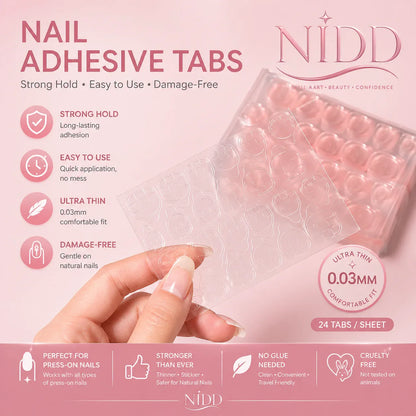 Nail Adhesive Tabs (Pink)